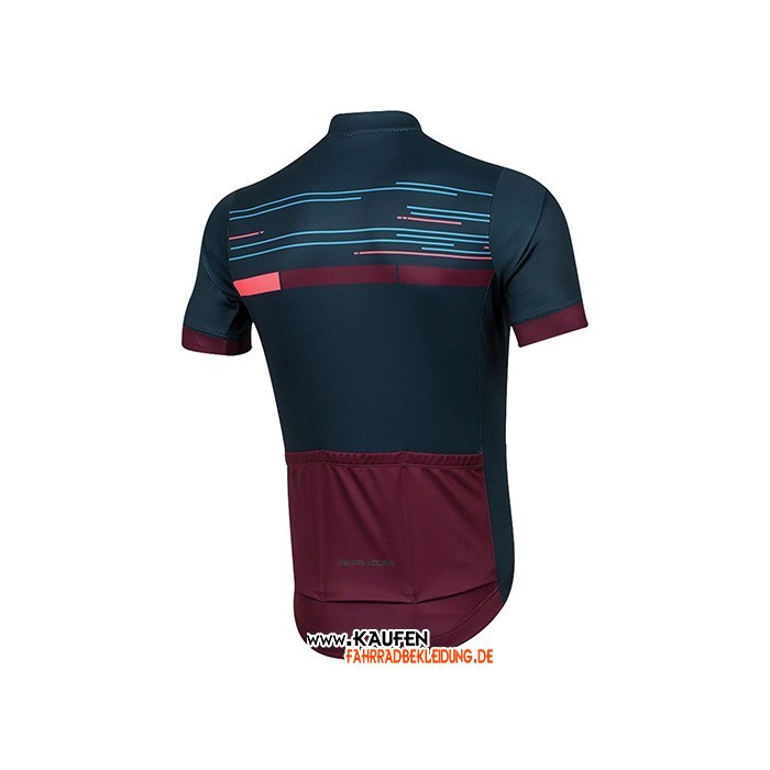 2021 Pearl Izumi Kurzarmtrikot und Kurze Tragerhose Dunkel Blau Tief Rot